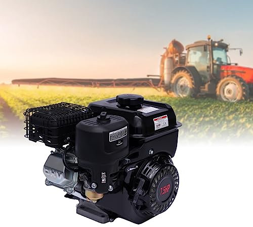 DSYOGX Motore a benzina a 4 tempi, 7.5 CV Motore Termico a Benzina, 5.1 KW Motore di Kart, 196 ML Cilindrata, Raffreddamento Ad Aria Forzata, Monocilindrico 210 ml