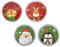 Taschenwärmer Weihnachtsfreunde (4er Set) - Rentier, Pinguin und Weihnachtsmann - Wichtelgeschenk, Handwärmer, Taschenheizkissen