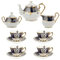 KOHARA Tassen- und Untertassen-Sets, Kaffeetasse, Untertasse, Bone China-Kaffeeset, Vintage-Retro-Teeset, Kaffeetasse