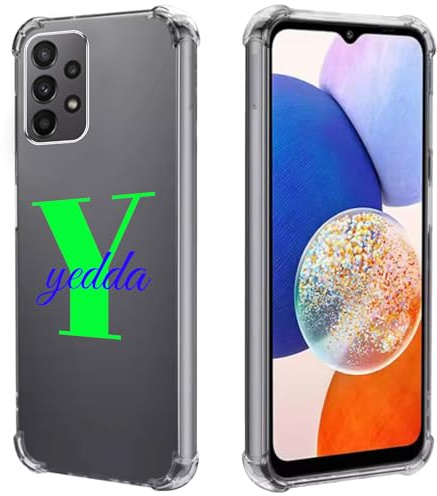 FortiCase Personalisierte Handyhülle für Samsung Galaxy A52 4G,Transparent Silikon Hülle,mit Name/Name Text Personalisiert Case,für Galaxy A52 4G Schutzhülle -SYZ