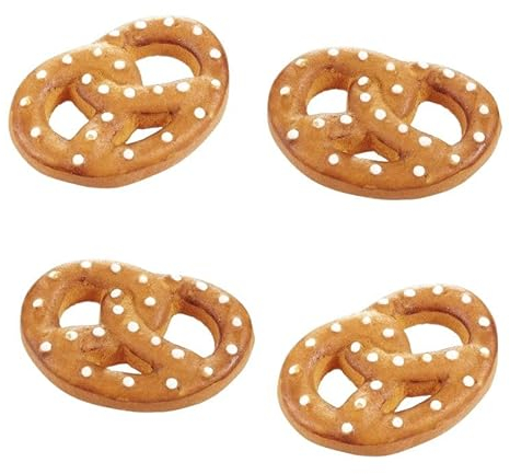 Miniaturen für Puppenhäuser und Wichtelstuben oder Geschenkgutscheine · DIY Miniwelt · Brezel 4 Stück 2,5cm