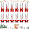 Hillylolly Tischdeko Weihnachten, Besteckhalter Weihnachten, Bestecktasche Weihnachten, Weihnachtsdeko Tischdeko, Filz Bestecktaschen Weihnachten, für Messer Gabel Löffel Besteck (12 Kleidung)