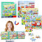 Kinderpuzzle Magnet Puzzle, 25-30-42 Magnetische Puzzle für Kinder, Magnete Puzzlebuchen für Kinder, 3-in-1 Teile Magnetpuzzle, Magnetpuzzle Beschäftigung für Autofahrt Flugzeug ab 3 Jahre