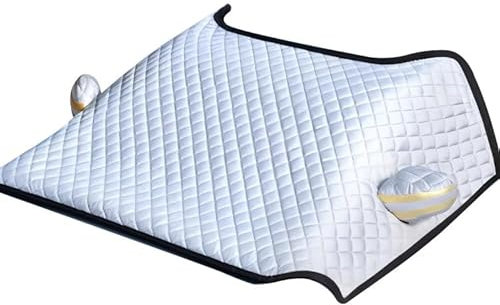 Auto Scheibenabdeckung für Smart ForTwo,Ultra-Dick Frontscheibenabdeckung Winter Winschutzscheiben Abdeckung Halbgarage für Auto Für Die Gegen, Schnee, EIS, Frost, UV Autozubehör