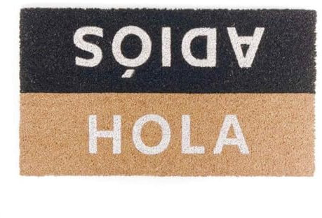 DAMDAM GO Felpudo Fibra de Coco 70x40cm Antideslizantes - Alfombras Originales para la Entrada a Casa, Pasillos, Puertas de Exterior