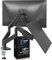 ULTRARM Dual Monitor Arm Desk Mount Gas Spring VESA Stand for 13 to 32 Computer screens C-Clamp & Grommet Table Mount Height Adjustable Arm up to 22lbs VESA Fits 75/100mm Sentry Black MA10E-D