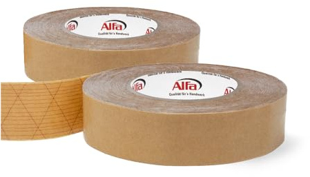 Alfa 2x Sockelleisten Klebeband 30 mm x 50 m – Doppelseitig (100 m) | Profi-Qualität - Extrem hoher Klebstoffauftrag - Doppelseitig aggressiv klebend - Hohe Anfangs- und Dauerklebkraft