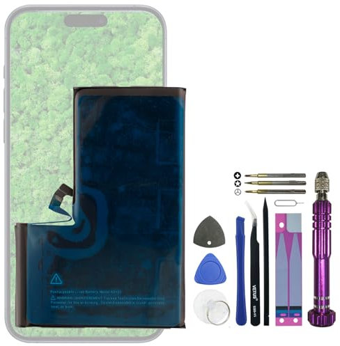 Swark Nuova batteria di ricambio A3121 compatibile con batteria di ricambio iPhone 15 pro max con kit di attrezzi di riparazione aggiornato
