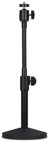 Bamberg Hose Desktop Webcam Stand, Verstellbares Metall-Desk-Tripod für Streaming mit Stabilem Montagefuß