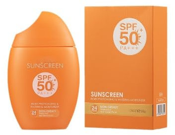 Anti-Aging Sonnencreme mit LSF 50, Wasserfeste, Schweißfeste Sunscreen mit UVA/UVB Schutz, Feuchtigkeitsspendende Sonnenschutz Gesicht & Körper, Sonnencreme Gesicht 50 zur Täglichen Anwendung