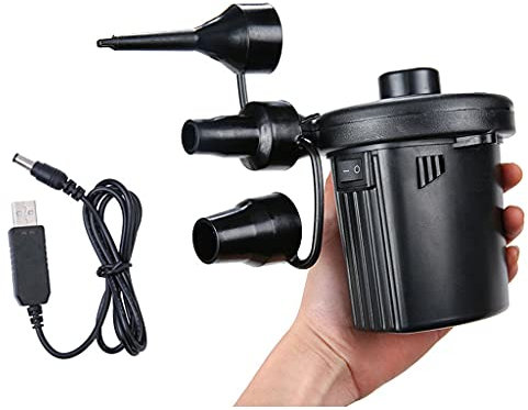 Bomba de aire eléctrica, inflador eléctrico recargable de llenado rápido para inflar/desinflar piscina de remo, bomba de aire