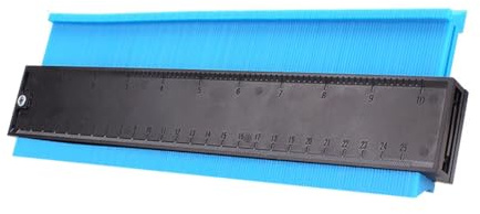 Pqahffowr - Plantilla de contorno de 10 pulgadas para la duplicación de baldosas de cerámica, corte de alfombras, perfil de medición, ángulo regulador, duplicación de contorno