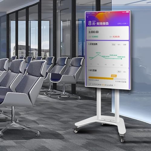 Carro De TV Móvil con Ruedas - Soporte De Piso - Soporte De TV De Piso Portátil, Soporte De Pantalla Giratorio Horizontal Y Vertical, para Pantalla Plana LED De 32 A 60 Pulgadas