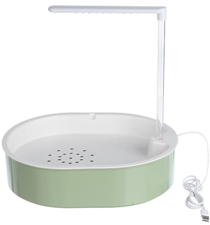 predolo Parrot Badewanne Automatische Wasserzirkulation Vogelbad Wanne Dusche USB Funktion aus Robustem PP für Papageien Sittiche Wellensittiche