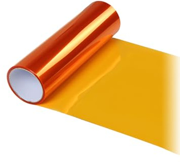 Scheinwerfer Folie, 120x30cm Selbstklebend Tönungsfolie Auto (Orange)