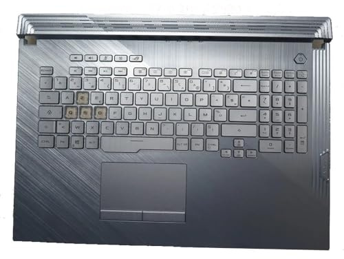 CLSOZAW Laptop parts Laptop PalmRest&French keyboard For ASUS V185062GE1 FR 0KN1-9V2FR11 0KNR0-661TFR00 13N1-9BA0N11 13NR01Q6AP0211 Ice Blue Top Case