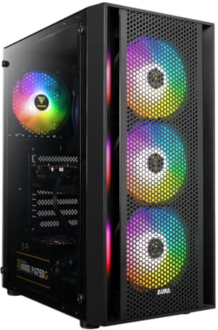 BitBull AMD Ryzen 7 5700G 8 cœurs Ordinateur de Gaming RGB/PC de Gaming - 16 Go RAM - 500 Go M.2 SSD - WiFi + Bluetooth - Windows 11 Pro - Aura GC2