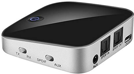 NONDK -029 Adaptateur Bluetooth 5.0 2 en 1 éMetteur Bluetooth 3.5Mm AUX SPDIF RéCepteur Audio pour Casque Haut-Parleur
