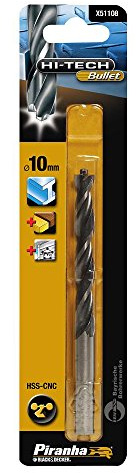 Piranha 10mm Metal Bullet Drill Bit