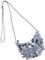 Wilbers Karneval 48951-27 - Handtasche Pailletten,Silber