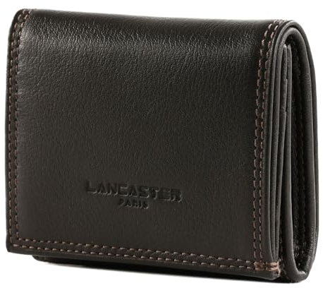 Lancaster | Soft Vintage Homme - Porte-Monnaie Cuir de Vachette Pleine Fleur Marron