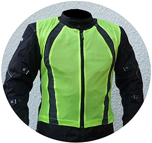 HEYBERRY Motorrad Warnweste Sicherheitsweste Reflektorweste neon gelb Gr. M