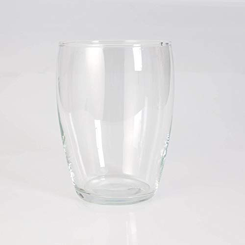 INNA-Glas Runde Glasvase Henry, klar, 19cm, Ø 13,5cm | Blumenvase - Tischvase