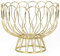 Pt, PT2519GD - Frutero con pie Wired (metal, 26 x 22 cm), color dorado