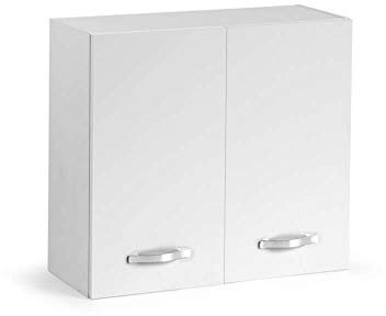 Argonauta Italia Pensile componibile per cucina Bianco Frassinato 2 ante Cm 80x32xH 72
