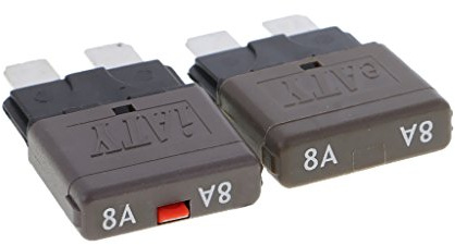 Sharplace 12V Auto Mini manuelle Sicherungs Schutz, 8A, Grün