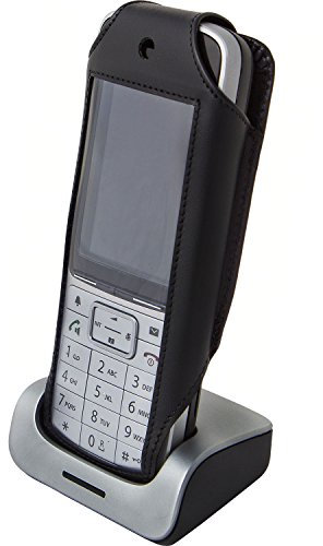 Gigaset Ledertasche mit abnehmbarem Drehgürtelclip für das SL750H / SL450H / SL800H / SL5 / SL6