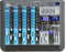 Power Dynamics PDM-S1204 Mezclador de 12 canales DSP/MP3, puerto USB, receptor BT, alimentación +48v, multi efectos, ecualizador 9 bandas, soporte de telefono incluido, salida XLR balanceada