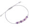 Bijoux Lithotherapie - Coco Papaya Bracelet Porte-Bonheur Sensuelle. Quartz Rose, améthyste.