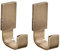 Flybath Kleiderhaken Antik Messing Handtuch Kleiderhaken für Bad Küche Hemdhalter Wand montiert gebürstet Bronze 2 Packe