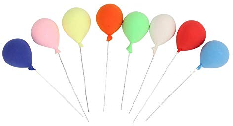8 stücke 1:12 Dollhouse Miniature Schaum Luftballons DIY Garten Harz Ballon für Garten Bonsai Dollhouse Dekorative