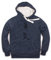 Japanischer Kapuzenpullover Yuki/Courage - Japan Kalligraphie Positive Motivation Pullover mit Daumenloch Manschetten Sweatshirt Kapuzenpullover Unisex Gr. XXL, Vintage Navy