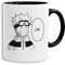 Naruto OK - vaso cafetera regalo Mug Son One Punch Luffy Naruto Saitama One Dragon Goku Ball Piece Man Db, Farbe2:Blanco