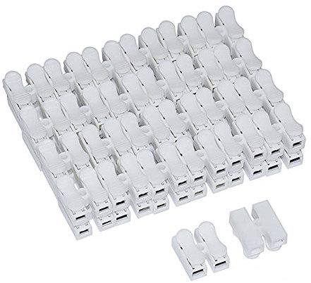 71 connettori a molla CH2, morsettiera a molla, connettore rapido a molla, connettore a morsetto per cavi elettrici, connettore per cavi elettrici