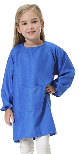 Maifa Kids Art Smock Painting Apron, Boys Girls Waterproof Painting Smock Childrens Apron Art Craft Long Sleeve Cooking Painting Smock DIY