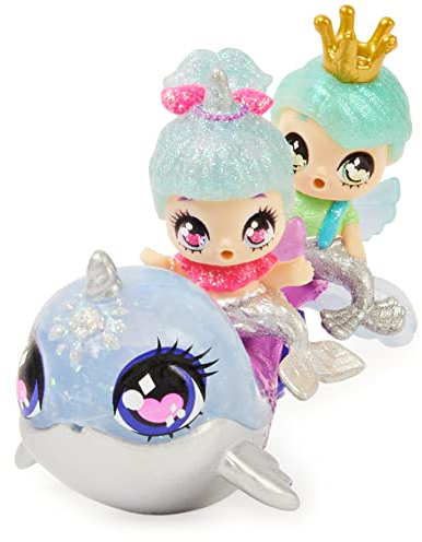 HATCHIMALS Pixies Riders, Shimmer Babies Baby-Zwillinge mit Segelflugzeug und 4 Zubehörteilen (Stile variieren)
