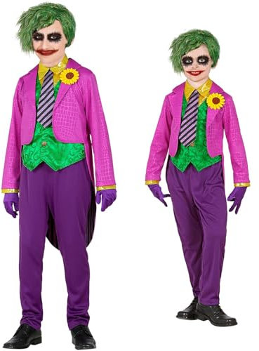 W WIDMANN MILANO Party Fashion - Kinderkostüm Evil Clown, Joker, Psycho, Killer, Halloween