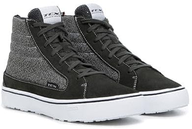 TCX - Street 3 Lady Air, Scarpe da Moto Donna, Ventilate e Versatili, Tomaia in Pelle Scamosciata e Tessuto Mesh Traspirante, Chiusura con Lacci, Verde/Bianco