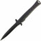 G8DS® Einhandmesser Rainbow Effect federunterstützt Camping Outdoor Secrurity (Schwarz kurz)