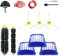 Rumba - Parti di ricambio per aspirapolvere iRobot Roomba serie 610 620 650 675 677 692 671 694 691 Kit di accessori per aspirapolvere, include 3 spazzole laterali, 3 filtro, 1 ruota anteriore,