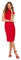 TRENDYOL Damen Black Steile Collar Dress, Rot, 40 EU