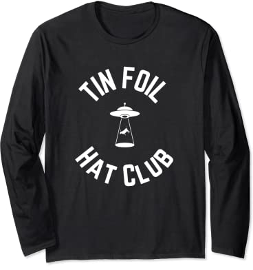 Hut aus Blech mit UFO-Kuhabduktion Langarmshirt