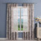 Delien Gardinen Modern Transparente Gardine mit Kräuselband für Wohnzimmer Vorhang mit Blumenmuster »Löwenzahn« Flächenvorhänge Dekoschals Fenstergardine 1 St.,BxH 140x225cm,Sand