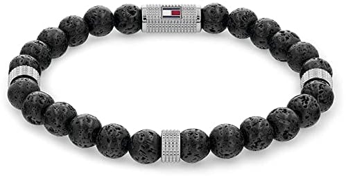 Tommy Hilfiger Jewelry Armband mit Schmuckperlen für Herren Mit Lava Steinen - 2790435