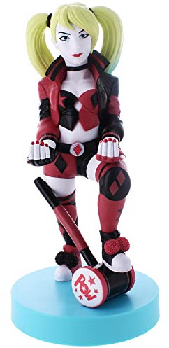 Exquisite Gaming - Batman Harley Quinn Cable Guy (Net): Phone, Remote, Controller Stand/Holder - Compatible with Most Handheld Electronics - Officially Licensed by Warner Bros