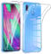 Phoona Cover per Samsung Galaxy A40 Custodia con 2 Pezzi Pellicola Vetro Temperato,Ultra Sottile Trasparente Silicone Protettiva Case per Samsung A40 Sottile Morbida Antiurto Cover
